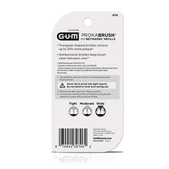 GUM Proxabrush Go-Betweens works with braces by protecting appliances while cleaning.