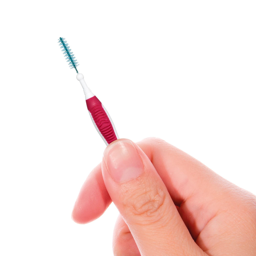 GUM Proxabrush Go-Betweens braces-friendly design cleans around dental devices.