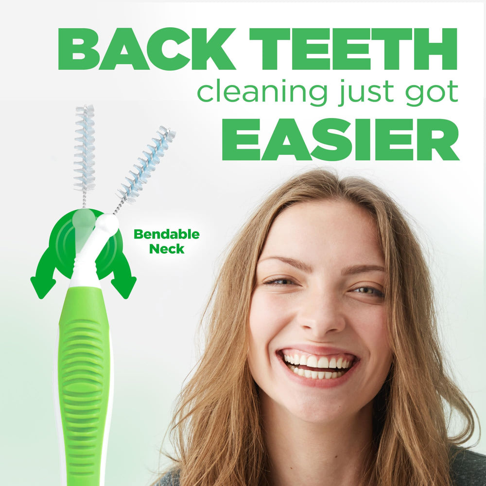GUM Proxabrush Go-Betweens compact design fits pockets for on-the-go touch-ups