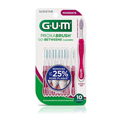 GUM Proxabrush Go-Betweens braces cleaning focuses on braces-safe cleaning around hardware