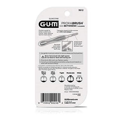 GUM Proxabrush Go-Betweens nylon-coated wire safely cleans around braces and implants