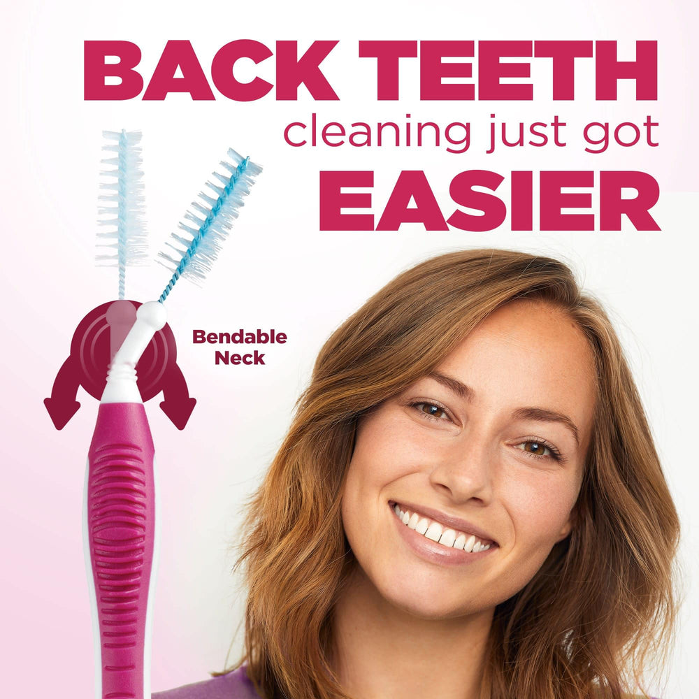 GUM Proxabrush Go-Betweens soft bristles help gentle between-teeth cleaning