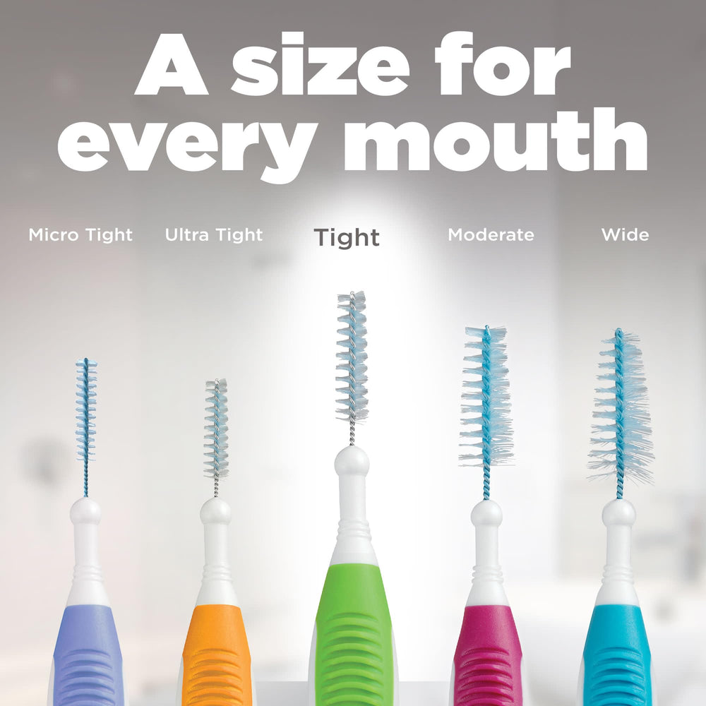 GUM Proxabrush Go-Betweens nylon-coated-wire cleans around braces without scratching