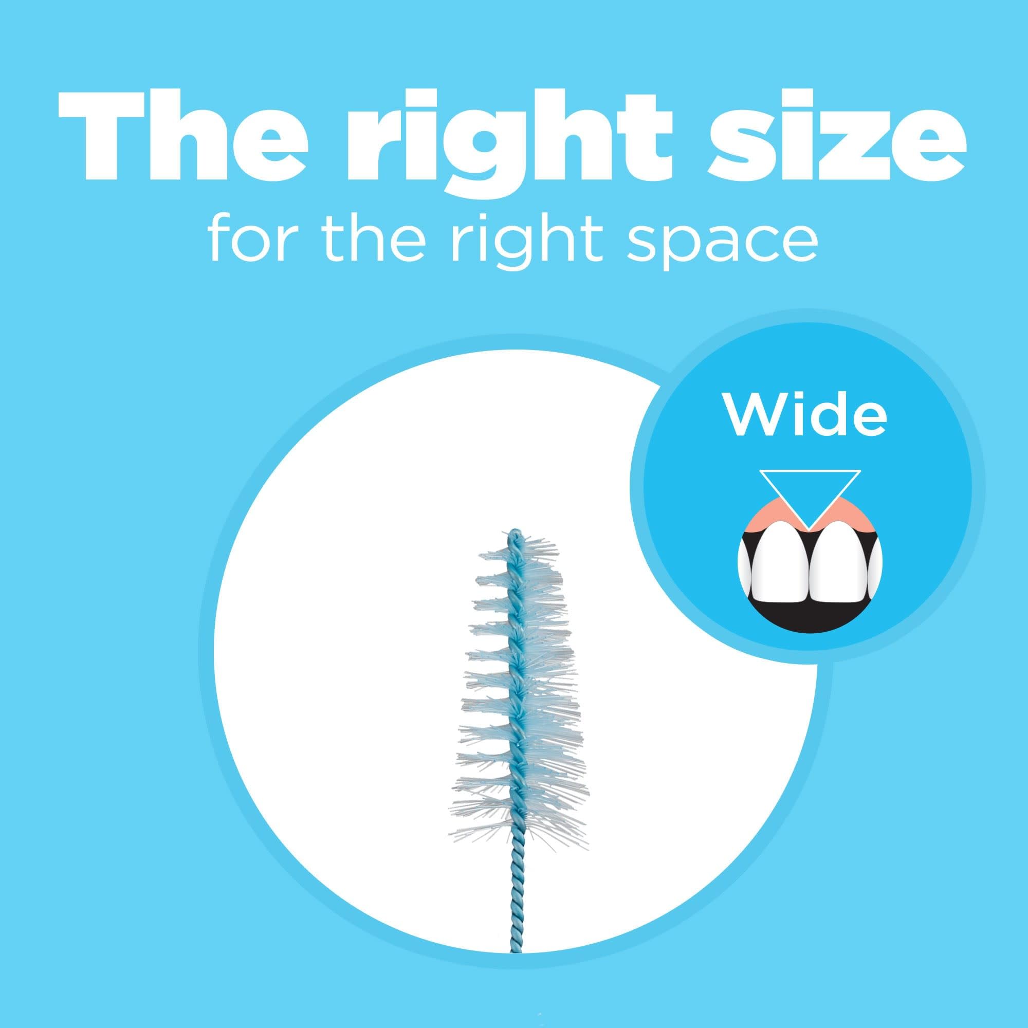 GUM Proxabrush Go-Betweens nylon-coated wire cleans around implants and devices without scratching.