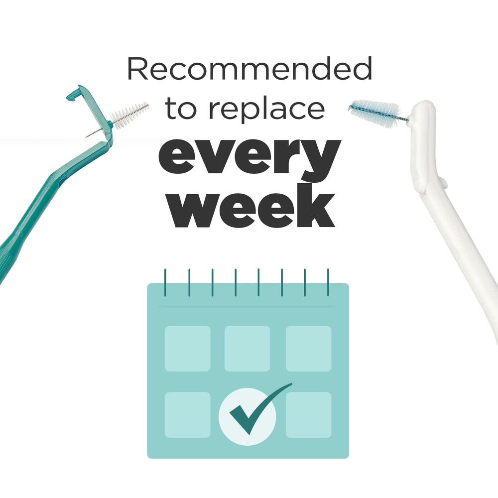 GUM Proxabrush Go-Betweens refills between-teeth cleaning access after meals.