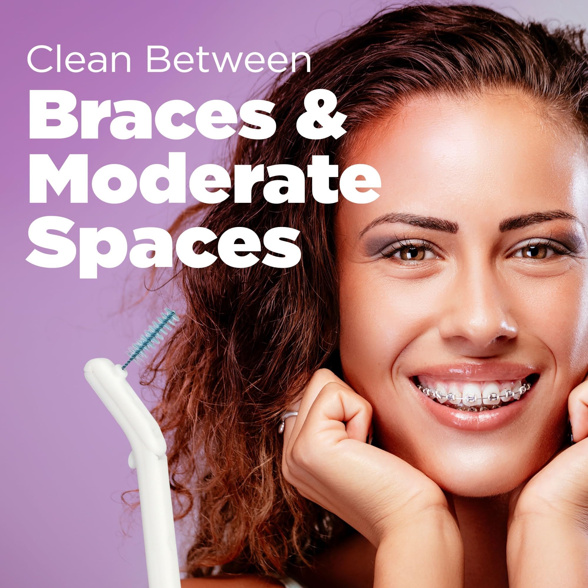 GUM Proxabrush Go-Betweens refills durable daily-use for braces and appliances.