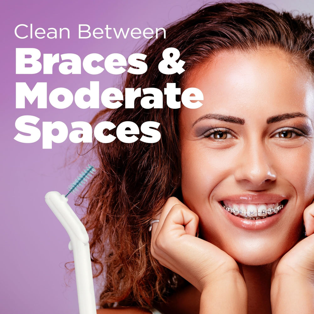 GUM Proxabrush Go-Betweens refills durable daily-use for braces and appliances.