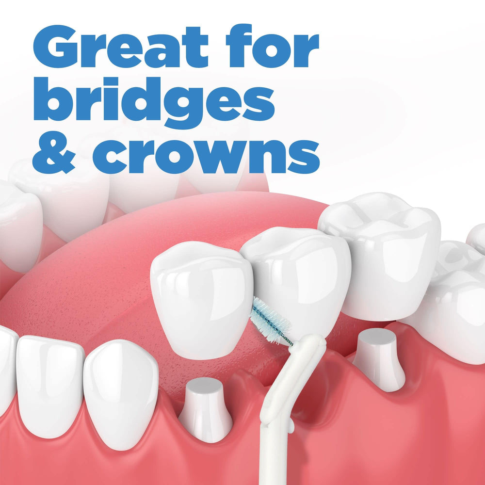 GUM Proxabrush Go-Betweens refills nylon-coated-wire safe around braces.