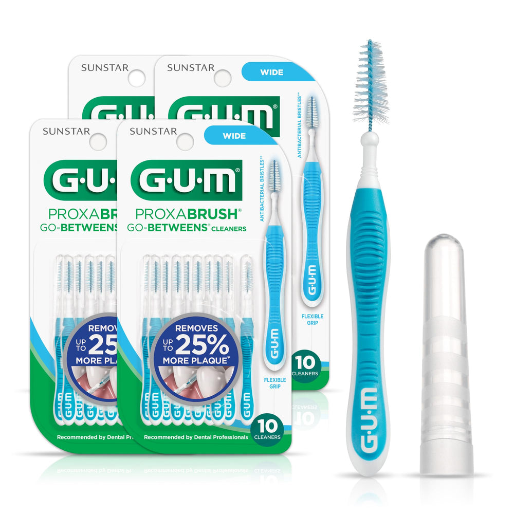 GUM Proxabrush Go-Betweens between-teeth cleaning for plaque removal