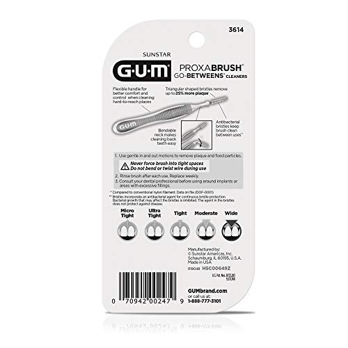 GUM Proxabrush Go-Betweens travel-cap keeps bristles clean on the go