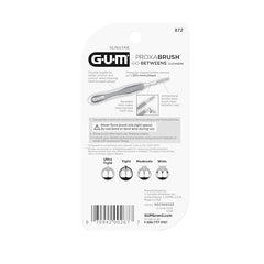 Soft bristles slide between teeth for thorough cleaning with GUM Proxabrush.
