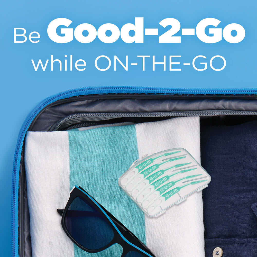 GUM Soft-Picks Advanced discreet packaging for on-the-go use.