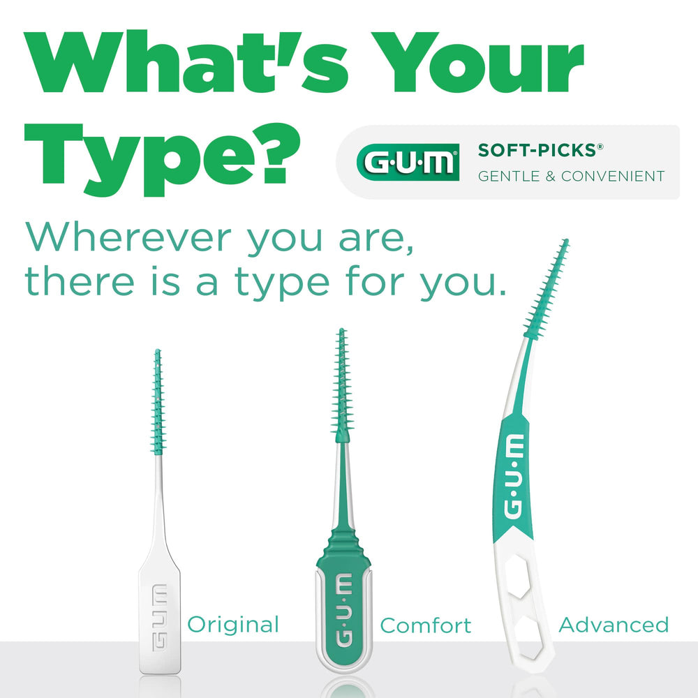GUM Soft-Picks Advanced ideal for small interdental spaces.