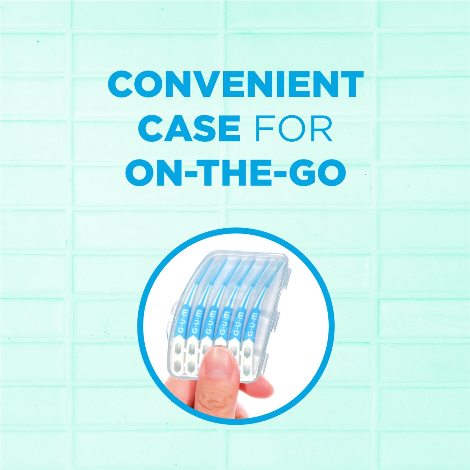 GUM Soft-Picks Advanced Tight plaque removal close-up