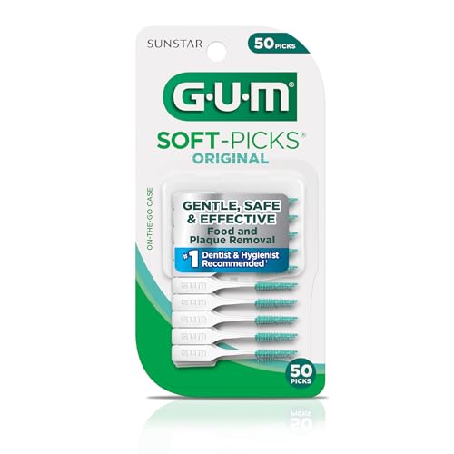GUM Soft-Picks Original between-teeth gently remove debris for a cleaner smile