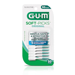 GUM Soft-Picks Original between-teeth gently remove debris for a cleaner smile