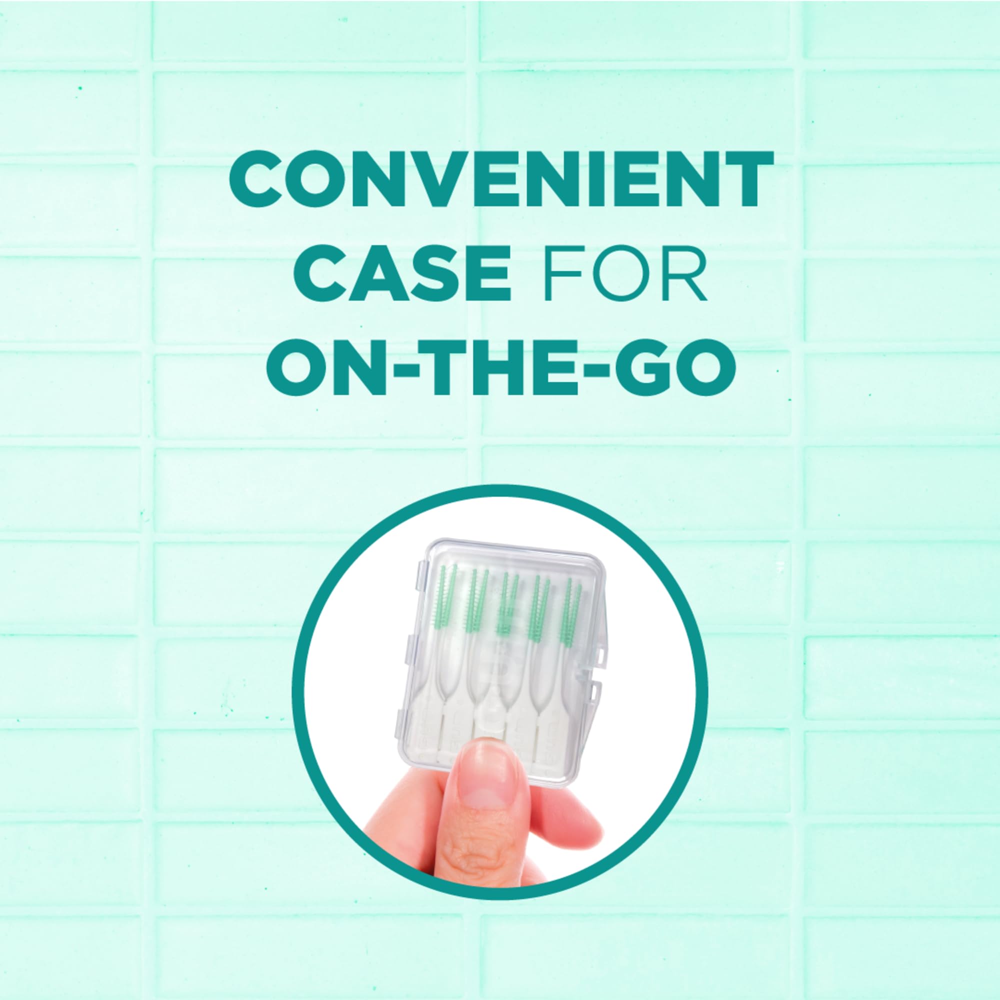 GUM Soft Picks Original braces-friendly design for easy interdental cleaning.