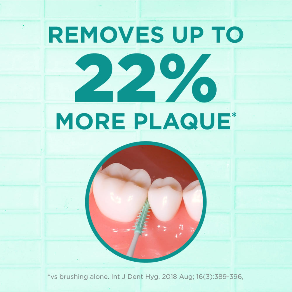 GUM Soft-Picks Original front-teeth access cleans hard to reach areas