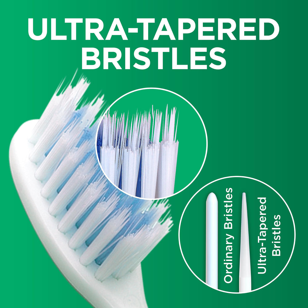 GUM Summit+ extra soft bristles gentle on enamel and sensitive gums.