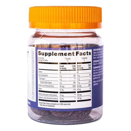 GummiShot elderberry juice concentrate closeup highlights antioxidant-rich profile.