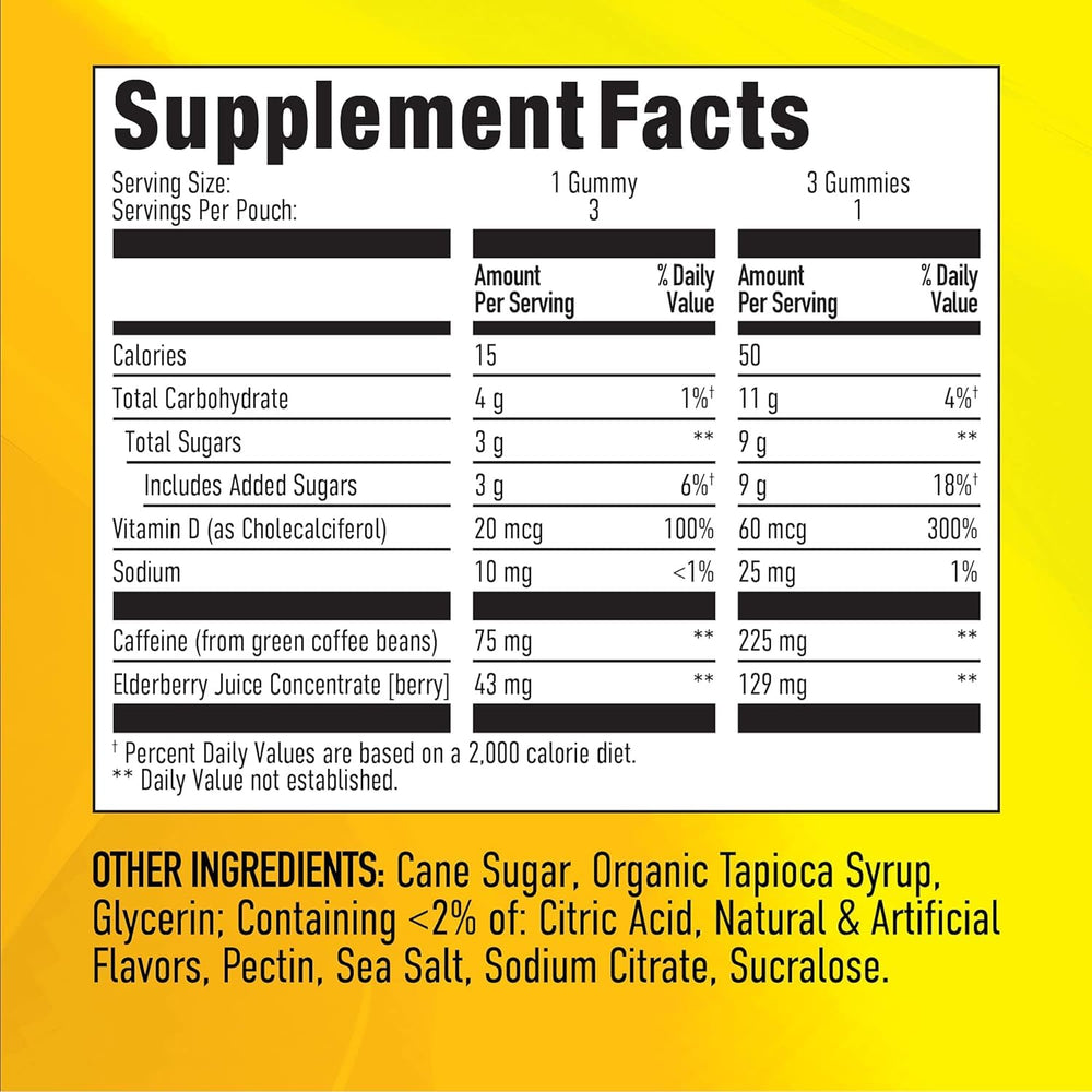 GummiShot on-the-go gummies promote sustained energy during activities.
