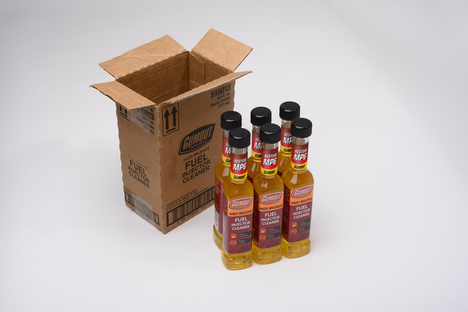 Gumout 6-pack packaging indicates multiple car care sessions