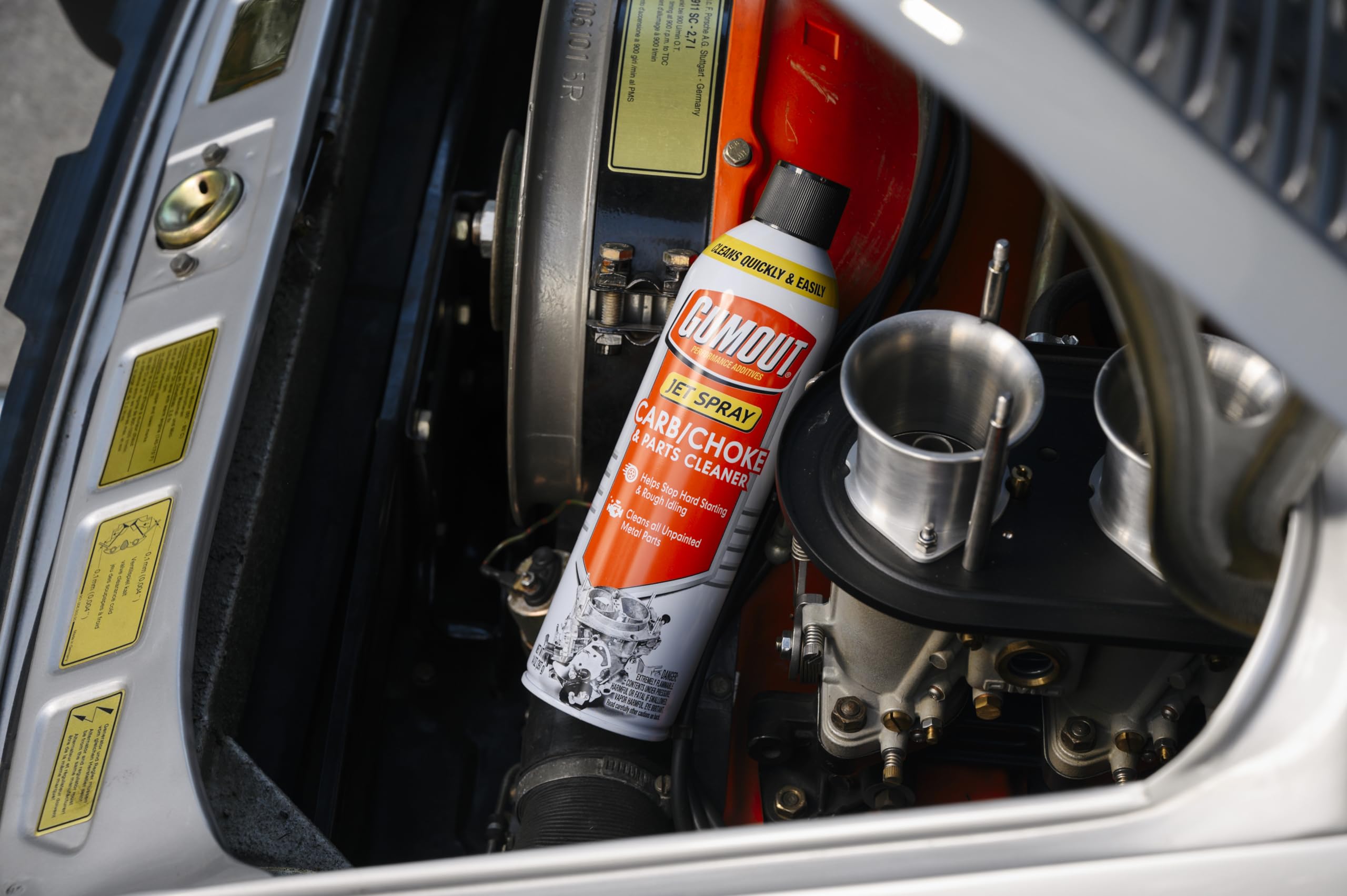 Gumout VOC-compliant formula supports safer car maintenance.