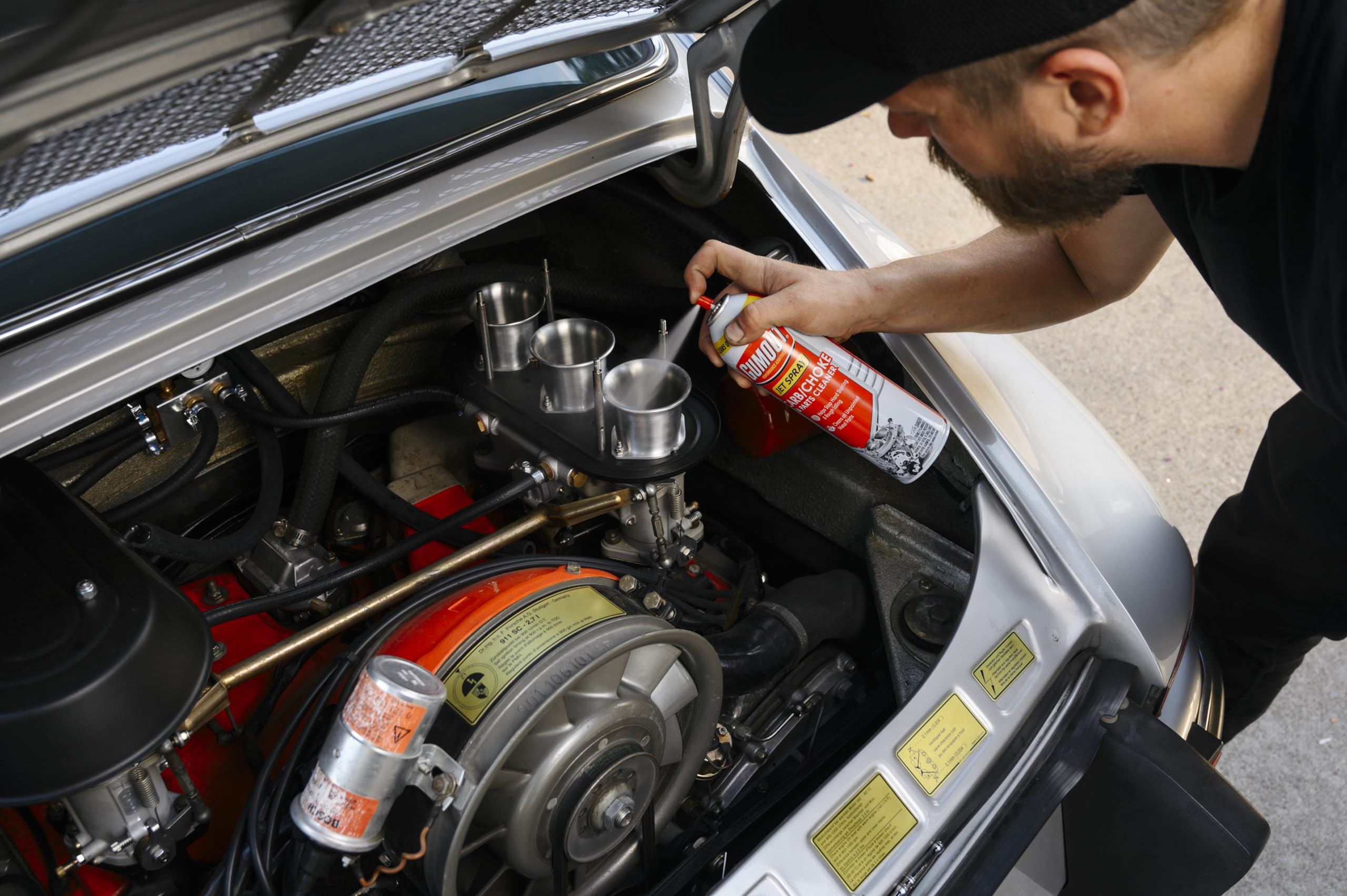 Gumout spray reduces rough idling and stalling.
