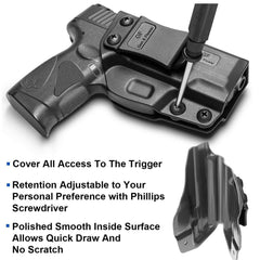 GUN AND FLOWER Taurus G2C holster with audible retention for reliable holstering feedback.