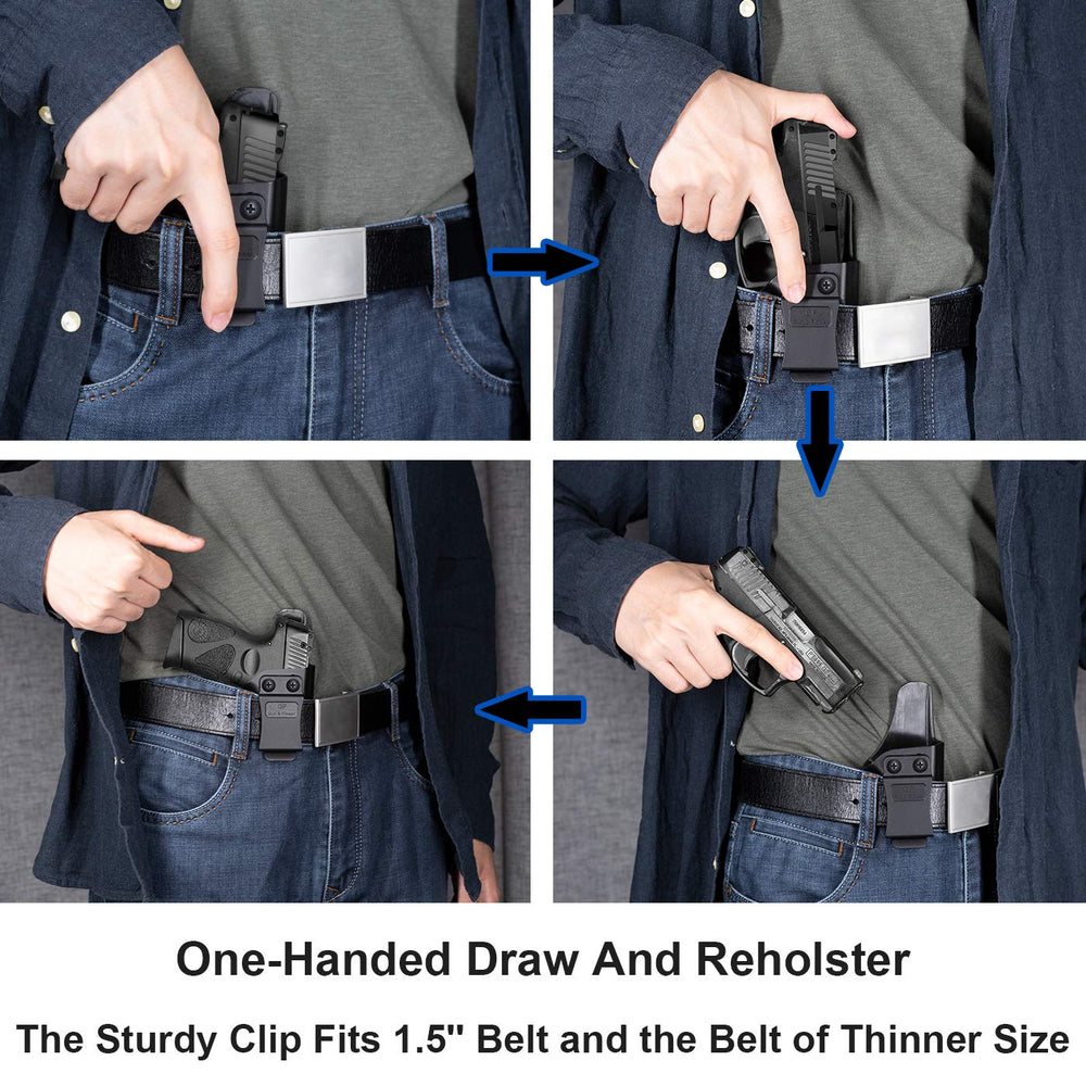 GUN AND FLOWER Taurus G2C holster edge smoothing enhances skin comfort during wear.