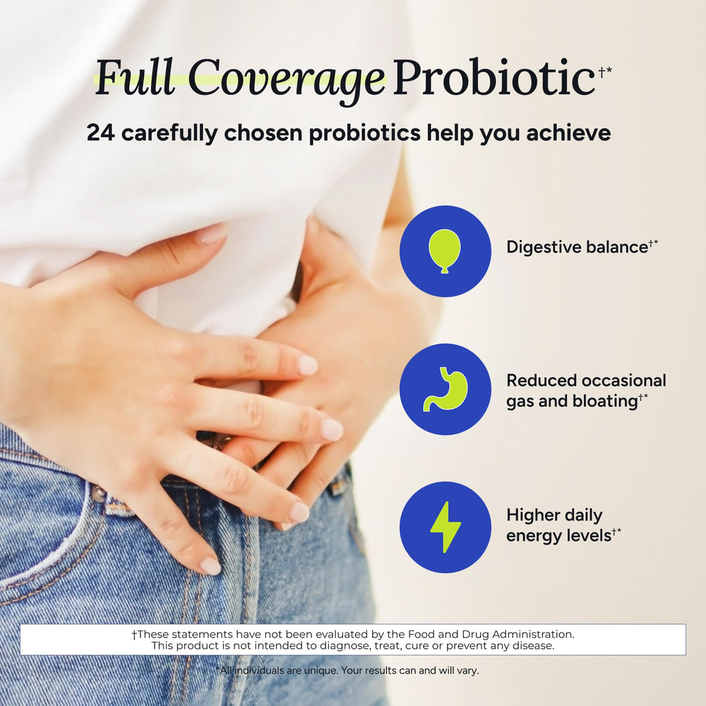 Gundry MD 24 Strain probiotic label showing 24 strains and CFUs