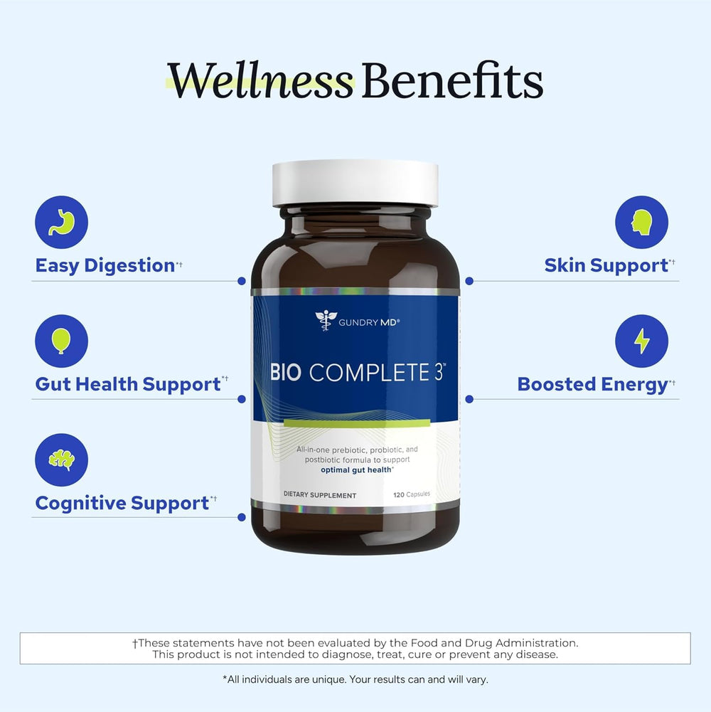 Gundry MD Bio Complete 3 bottle on shelf indicates easy accessibility