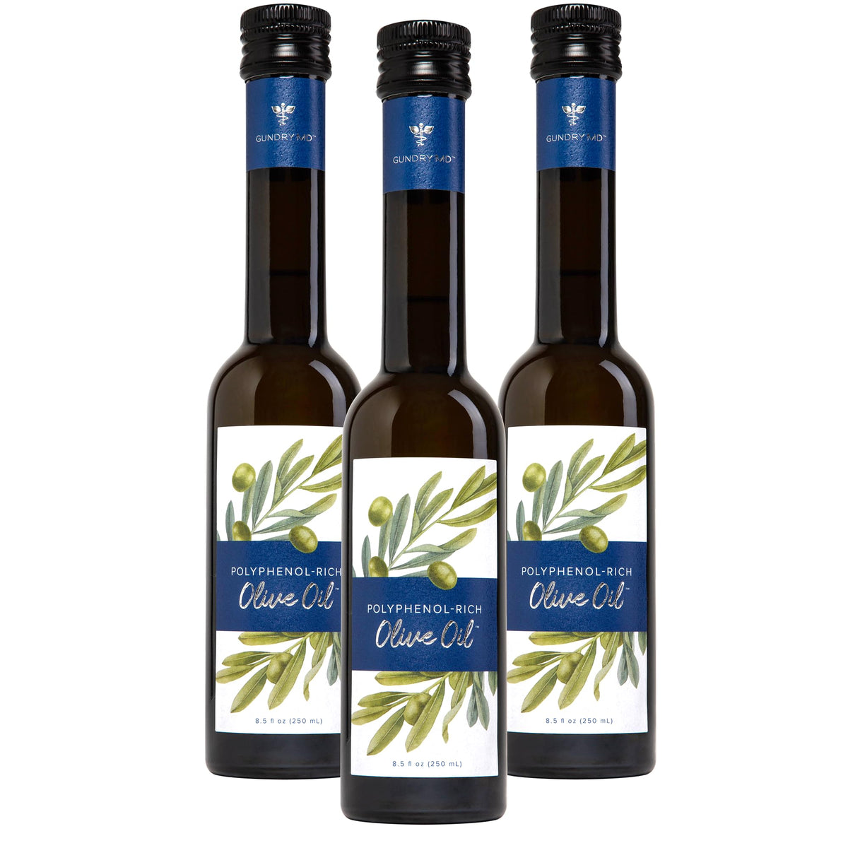 Gundry MD organic olive oil bottle ready for salad dressings and finishing dishes.