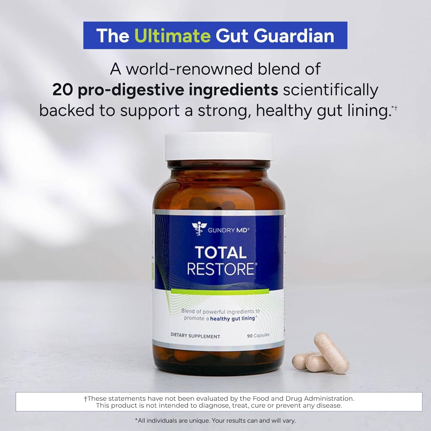 Gundry MD Total Restore 90-day pack display highlighting value.