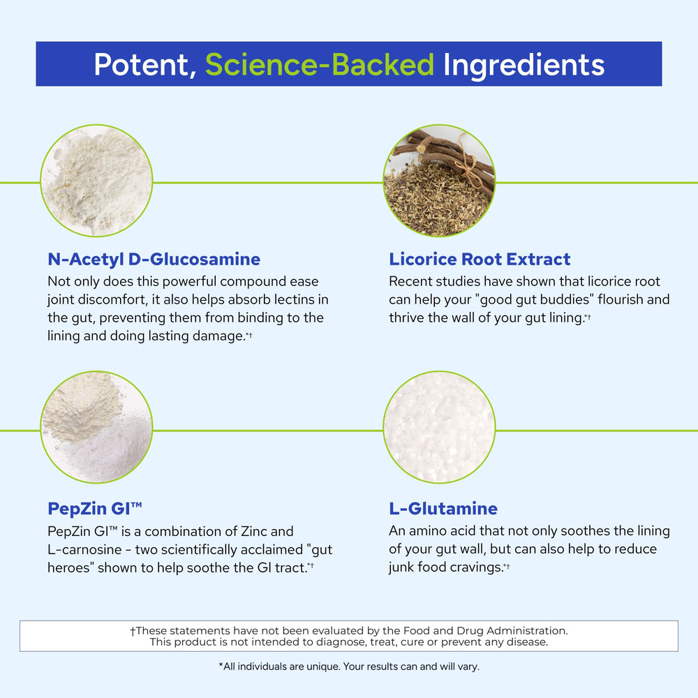 Gundry MD Total Restore ingredients illustration highlights gut lining support concepts