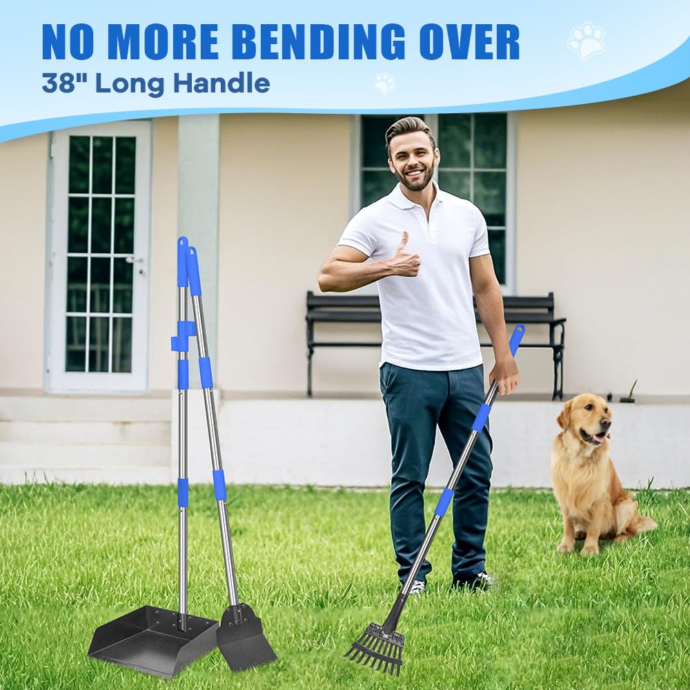 GUOOUG pooper scooper non-stick coating reduces sticking and odors