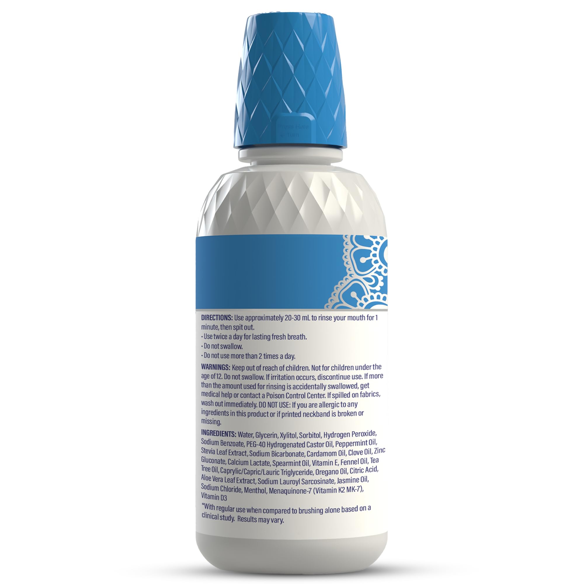 GuruNanda wild mint flavor close-up conveying fresh, clean mouthfeel