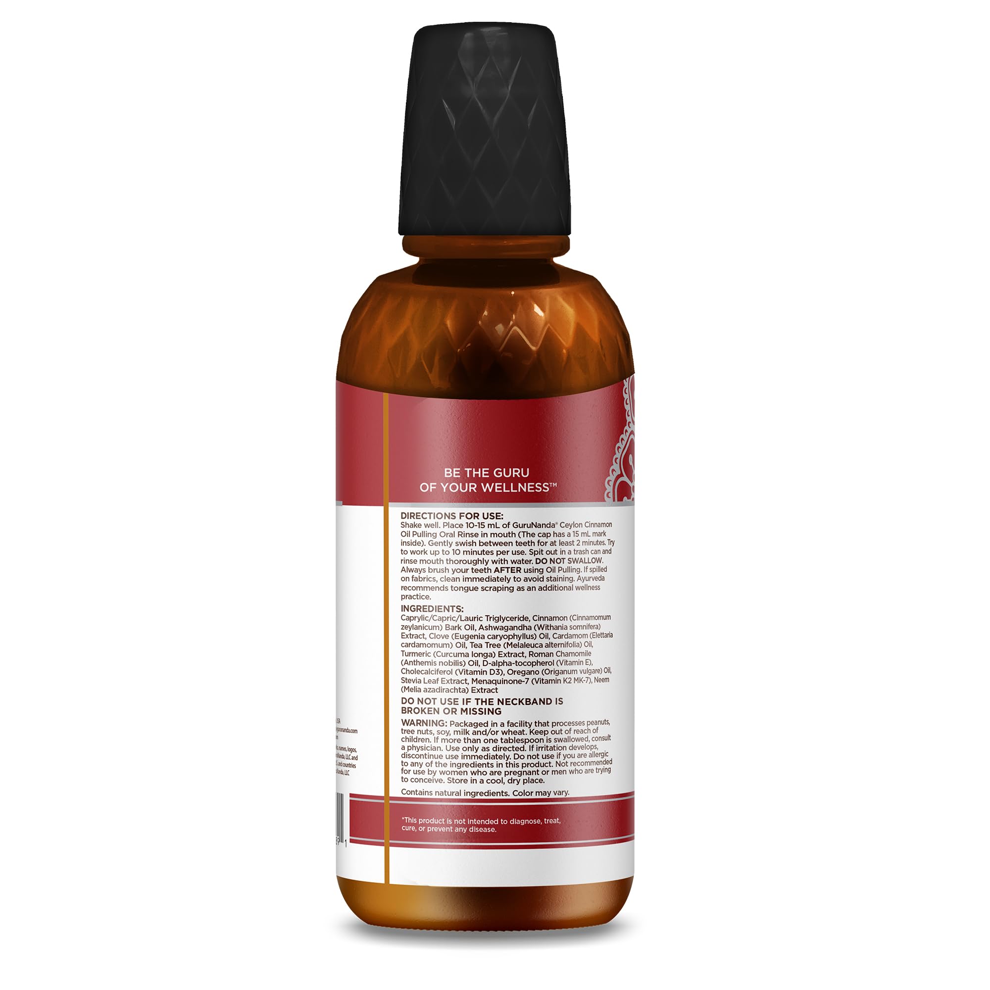 16 oz GuruNanda bottle ready for daily use