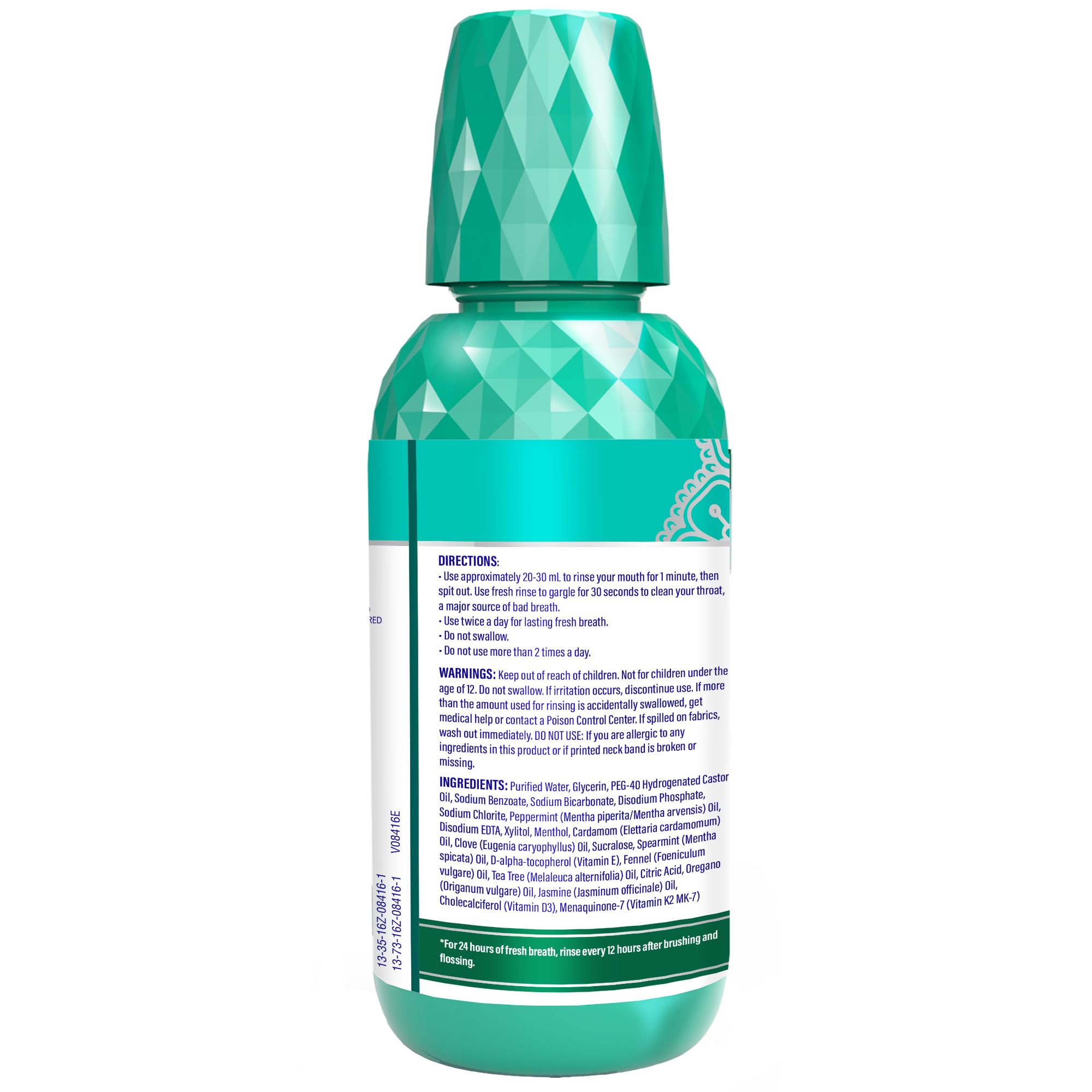 GuruNanda 16oz bottle side view highlights value and capacity.