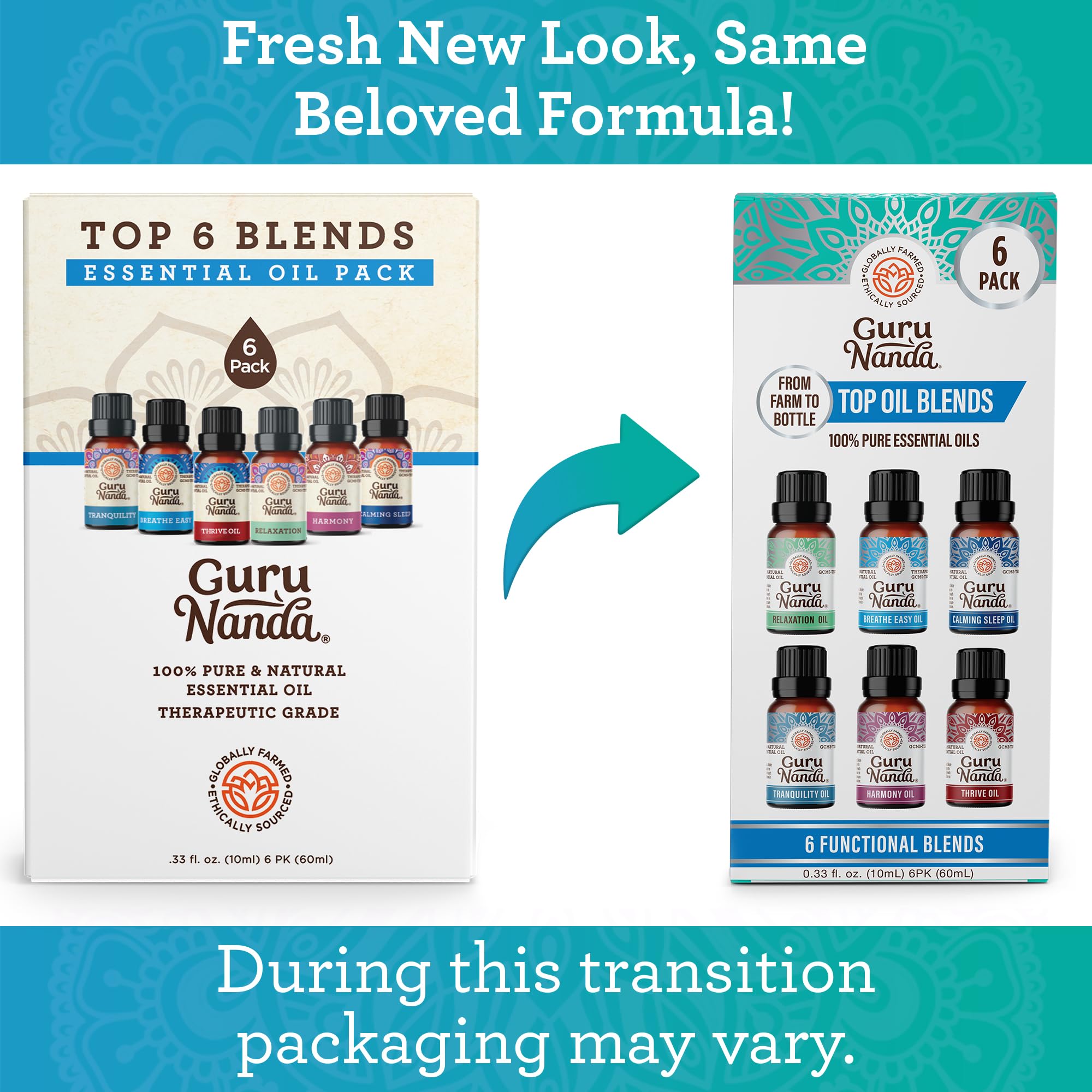 GuruNanda Breathe Easy bottle diffusing for clear air and focus.