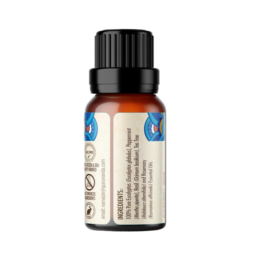 GuruNanda Breathe Easy non-GMO botanicals ensure pure ingredients.