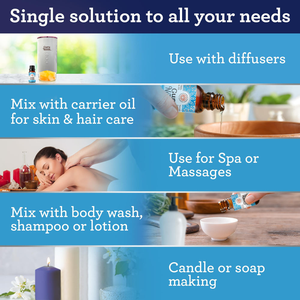 GuruNanda Breathe Easy wellness scene illustrates versatile home use.