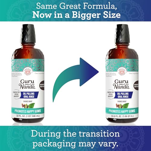 GuruNanda CocoMint 32oz refill bottle shown for easy at-home refills.