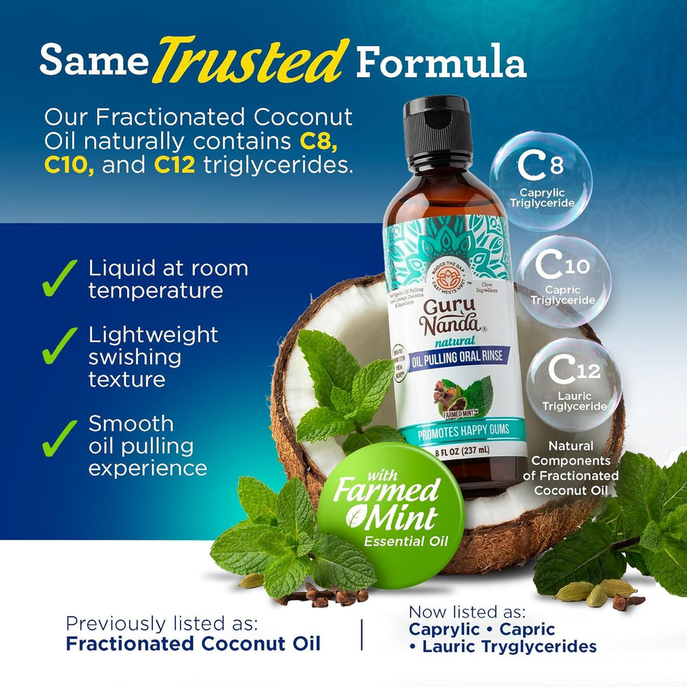 Peppermint oil in CocoMint delivers a cool, refreshing feel after swishing.