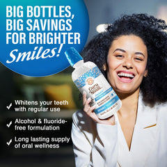 GuruNanda Oxyburst technology close-up with mint foam enhancing whitening and freshness.