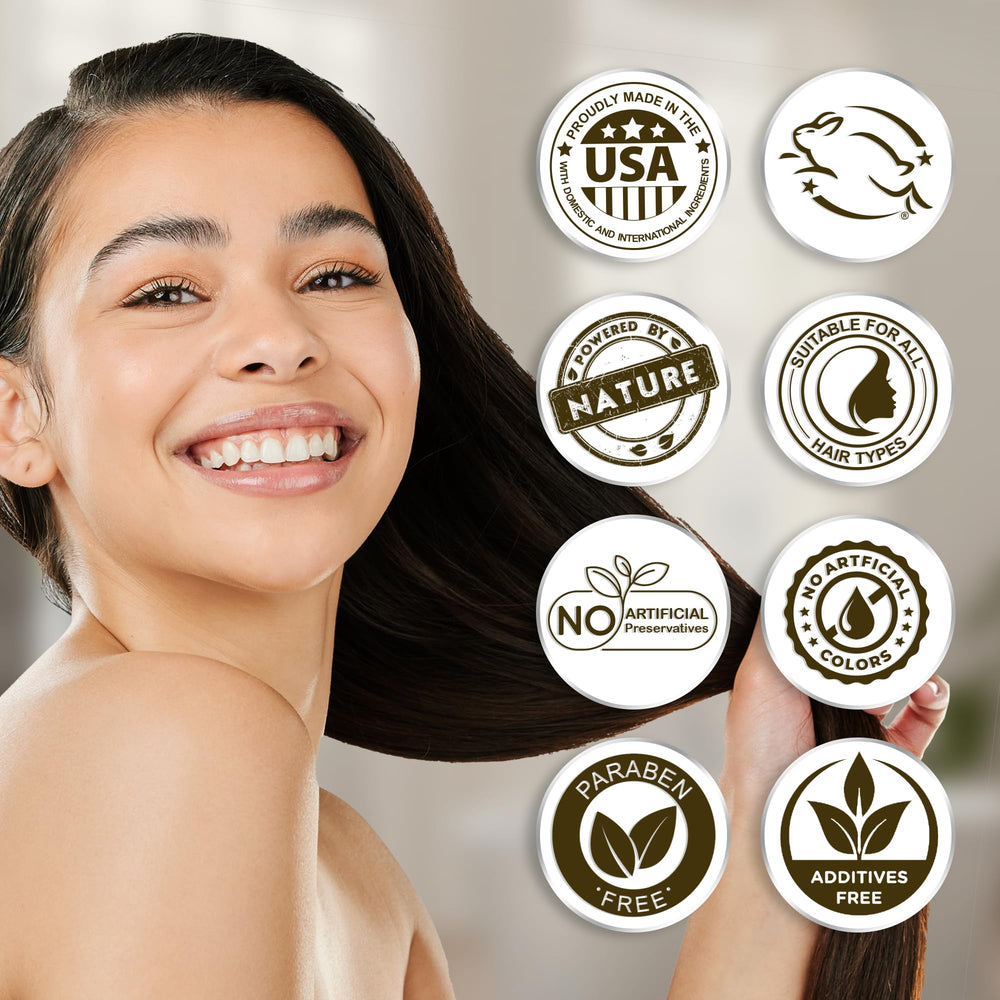 GuruNanda cruelty-free badge with bottle signals ethical, clean routine