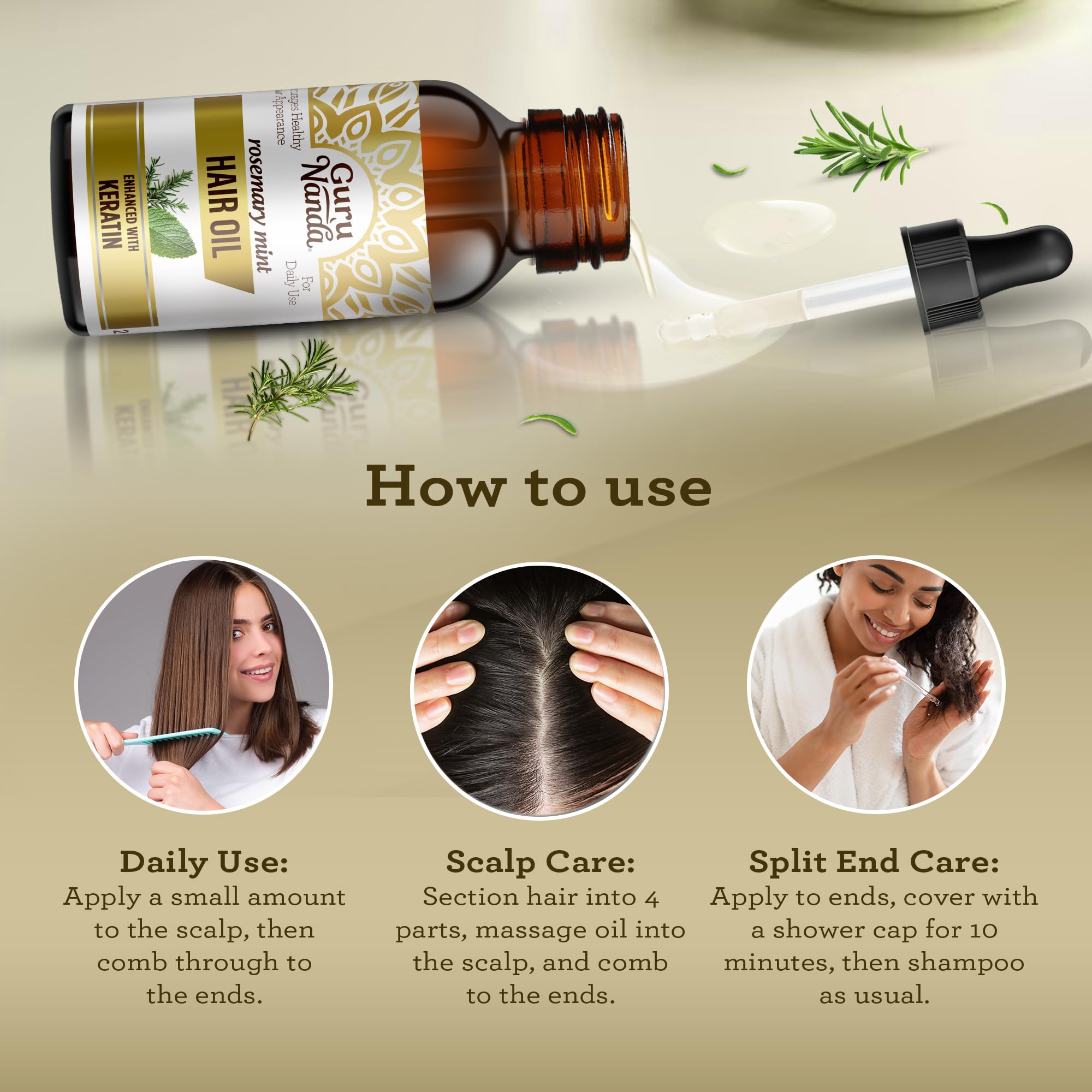 Hair shine close-up indicates hydration and a smooth finish