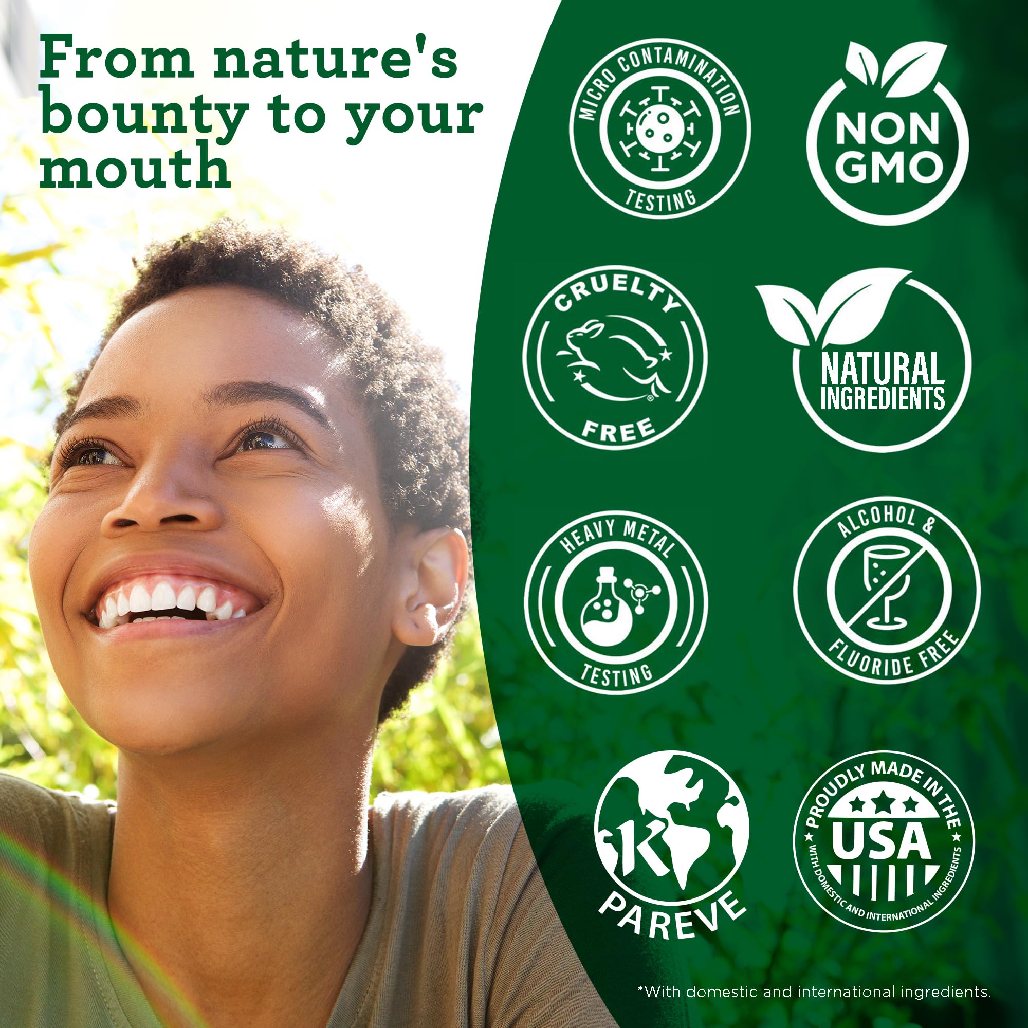 GuruNanda Starter Pulling Oil ingredients coconut oil close-up underscores natural, fluoride-free formula