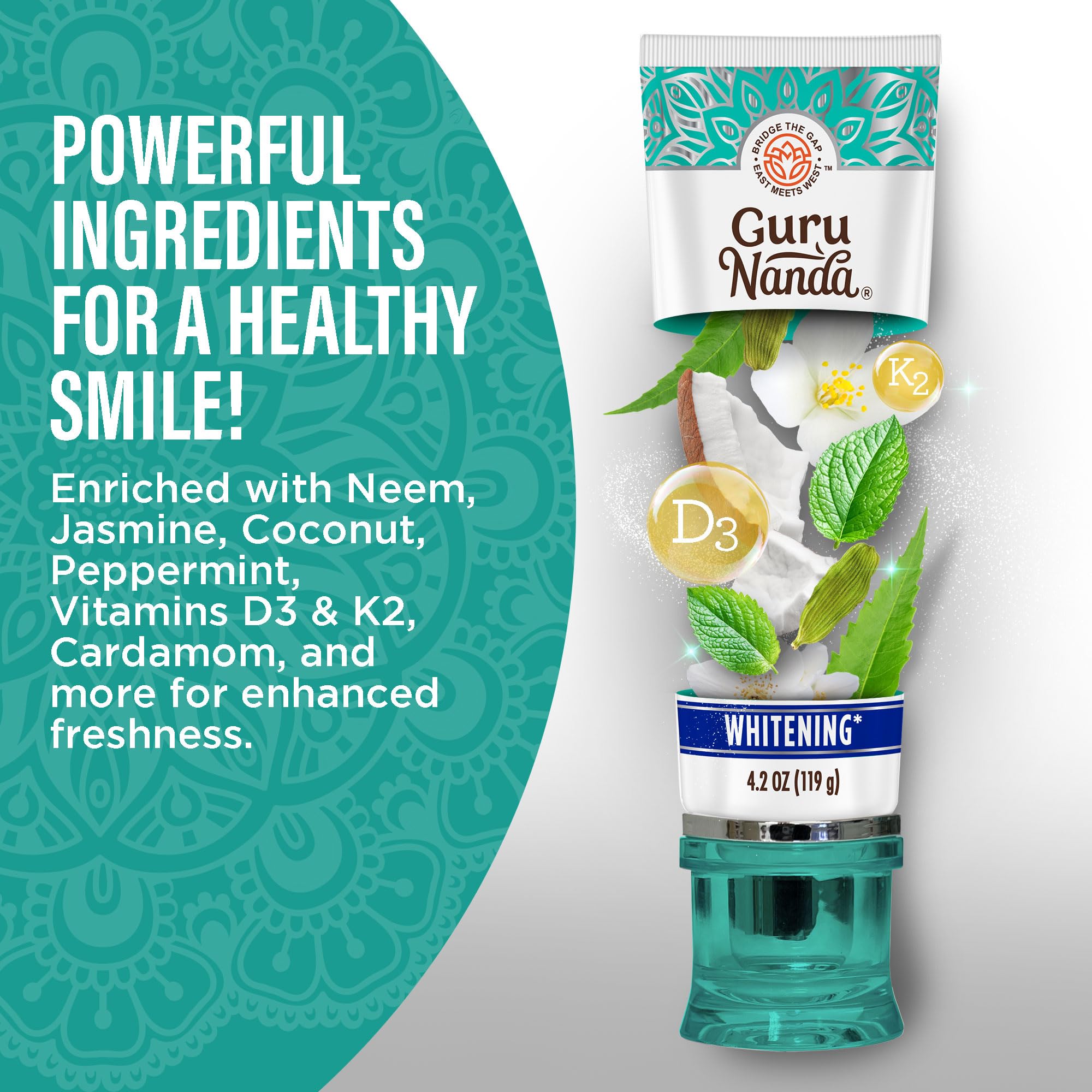GuruNanda tongue-scraper-included emphasizes comprehensive oral care.
