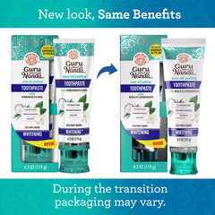 GuruNanda toothbrushes included for a complete daily brushing routine.